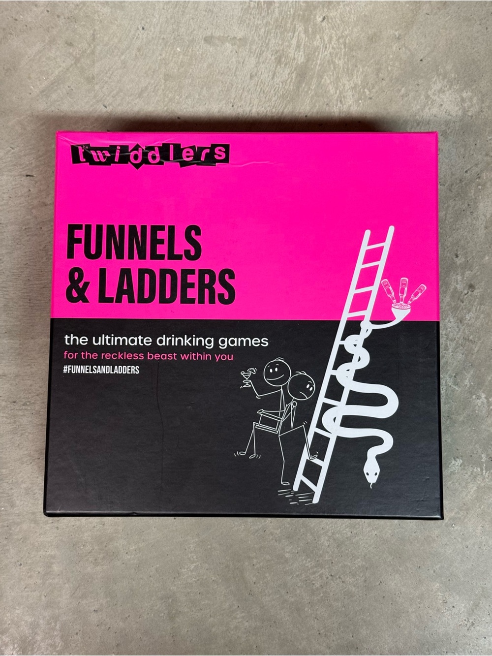 Funnels & Ladders Drinking Game - Pink & Black